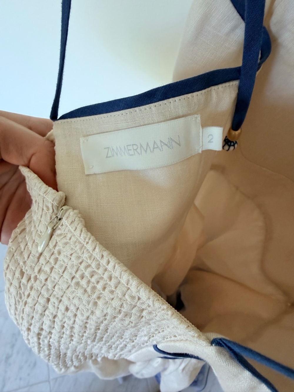 Zimmermann Wylie Picnic Midi Dress size 2 - Picture 7 of 8